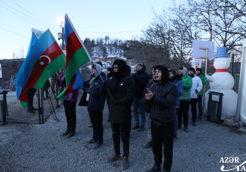 Дорога Ханкенди-Лачын: акция протеста продолжается - День 55-й